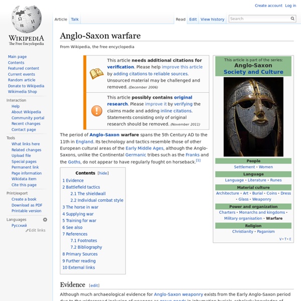 Anglo-Saxon warfare