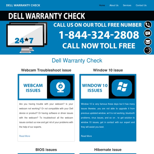 Dell Warranty Check - Tech Support Services 1-844-324-2808