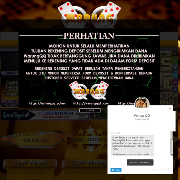 WarungQQ - Agen Judi Domino QQ Poker Bandarq Online Ceme Online