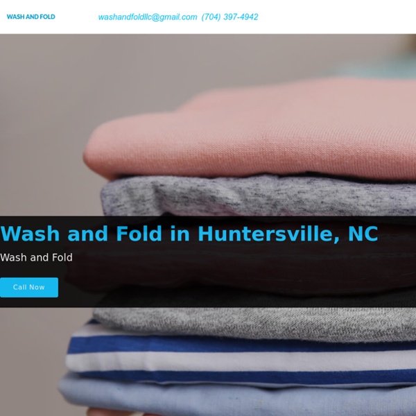 Wash and Fold in Huntersville, NC