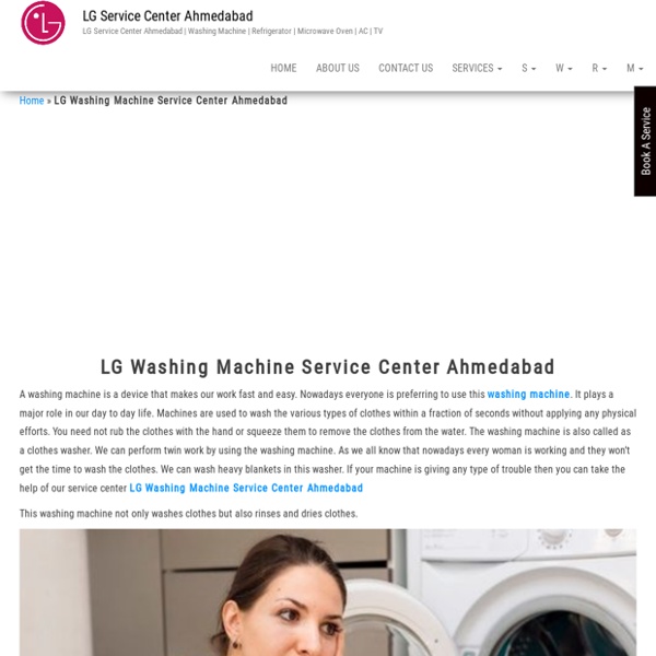 LG Washing Machine Service Center Ahmedabad