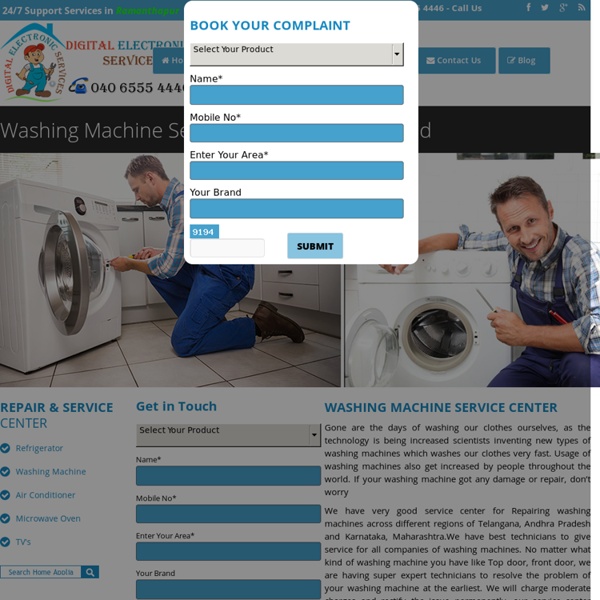 Washing Machine Service Center in Hyderabad