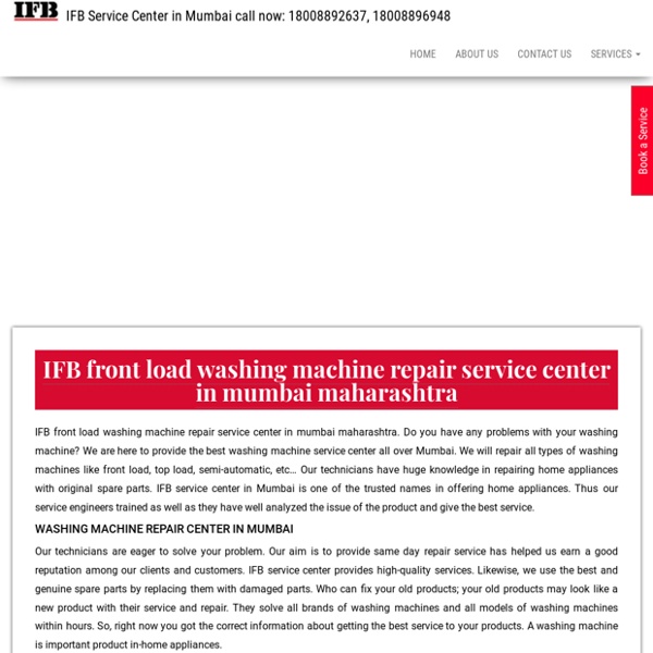 IFB front load washing machine repair service center in mumbai maharashtra
