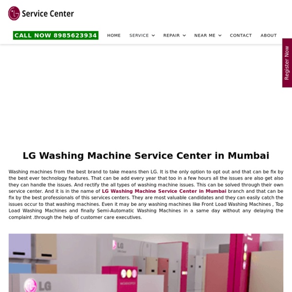 LG Washing Machine Service Center in Mumbai