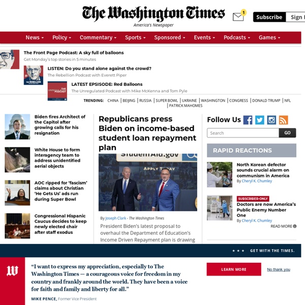 The Washington Times, America's Newspaper