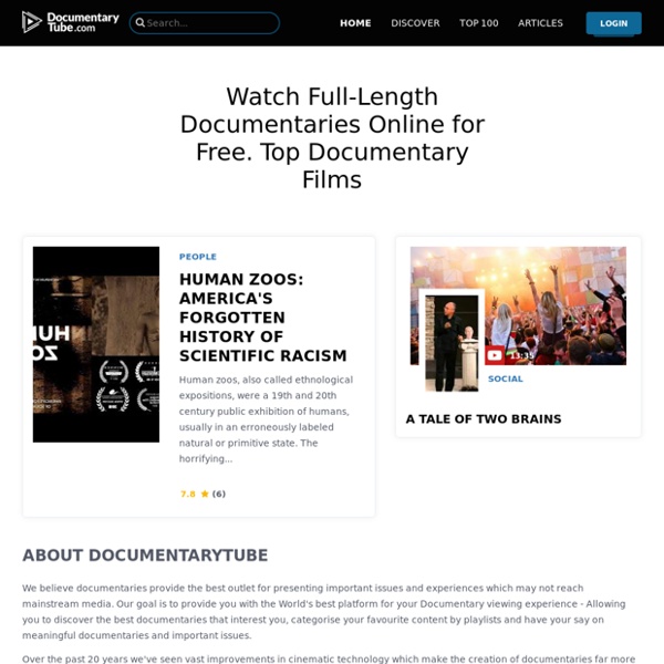 Documentary Tube – Watch Documentaries Online for FREE
