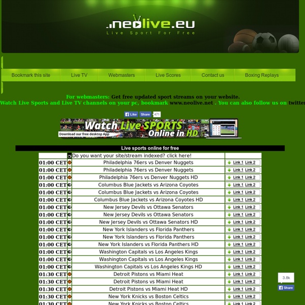 Watch live sports online at NEOLIVE