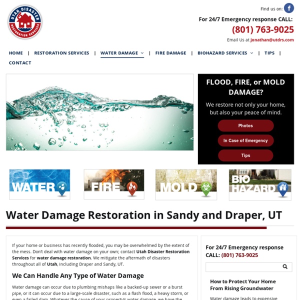 Water Damage Restoration in Sandy, UT