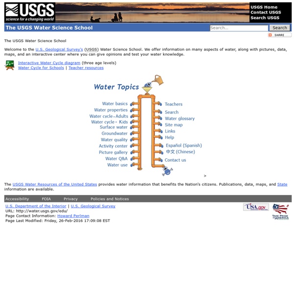 The USGS Water Science School: All about water!