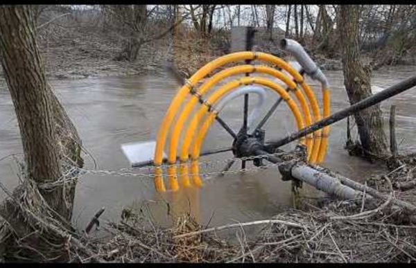 Water wheel pump