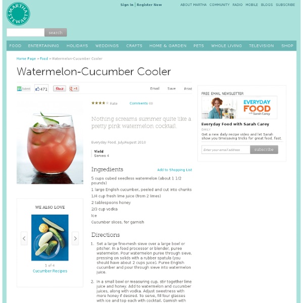 Watermelon-Cucumber Cooler