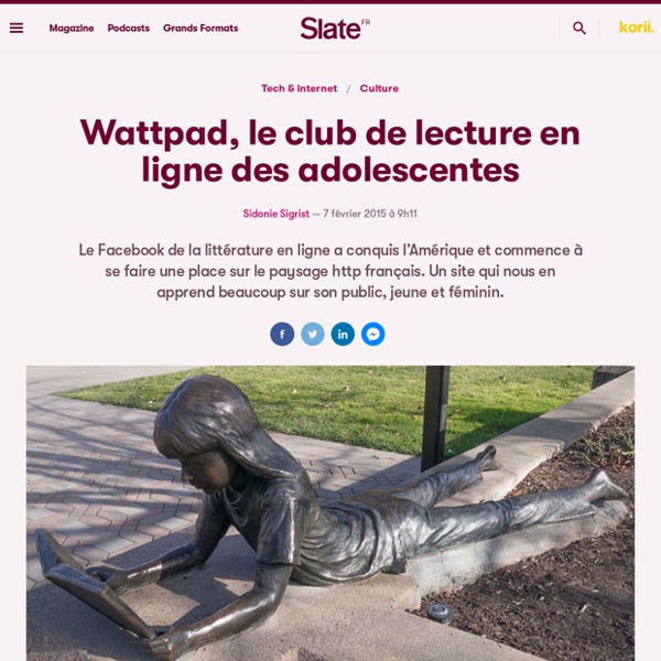 Wattpad, le club de lecture en ligne des adolescentes