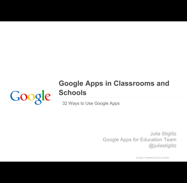 32 Ways to Use Google Apps in the Classroom - Google Slides