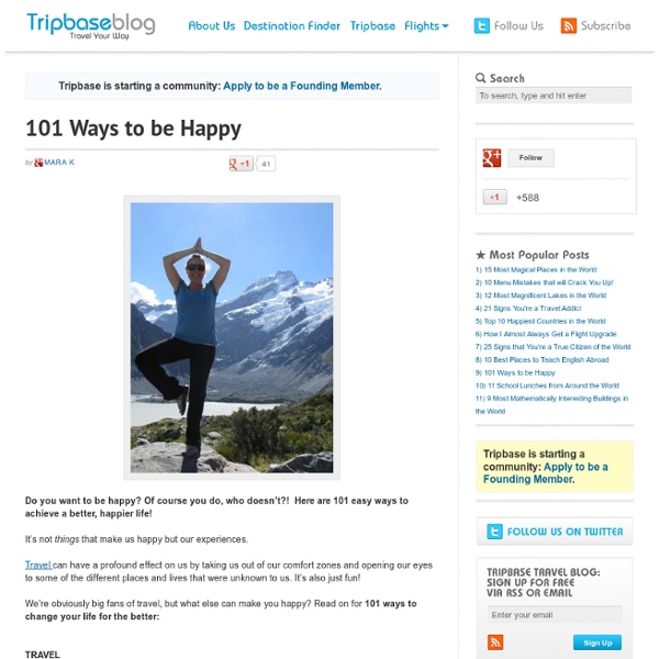 101 Ways to be Happy