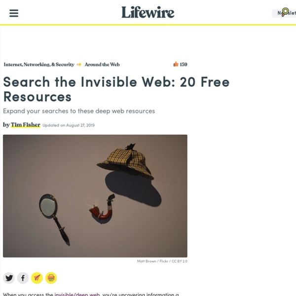 20 Ways to Search the Invisible Web
