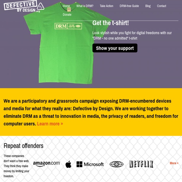 The Campaign to Eliminate DRM