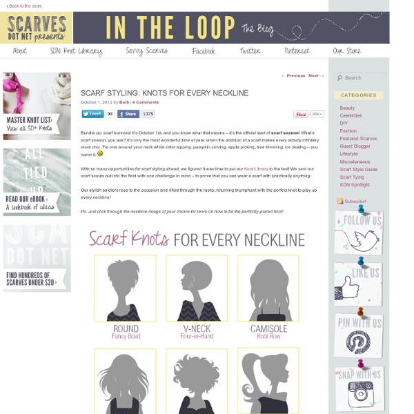 How to Wear a Scarf with Any Neckline Pearltrees