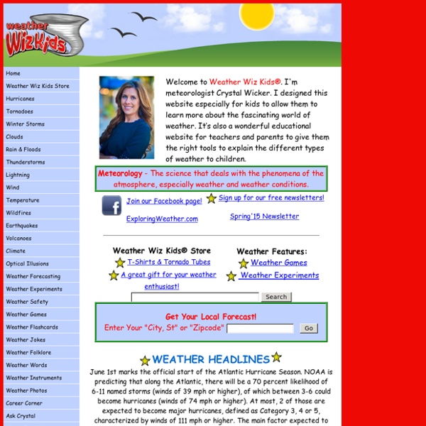 Weather Wiz Kids weather information for kids