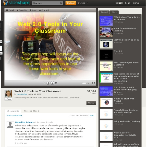 Web 2.0 Tools in Your Classroom