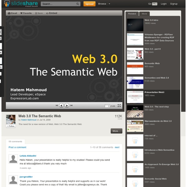 Web 3.0 The Semantic Web