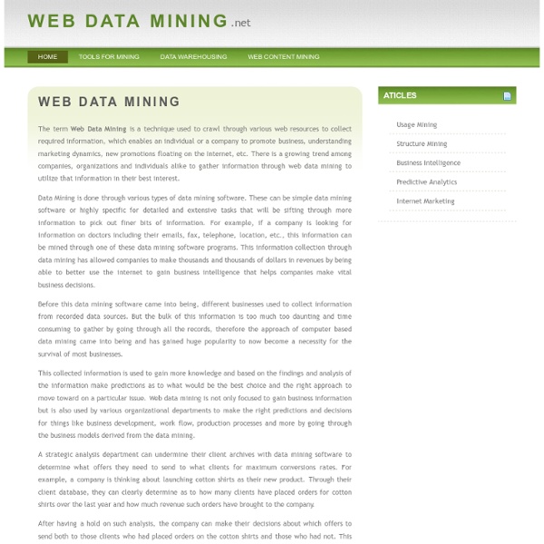 Web Data Mining - An Introduction