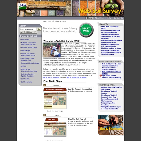 Web Soil Survey - Home