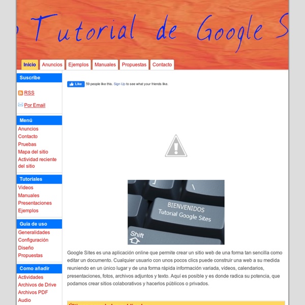 Web Tutorial de Google Sites