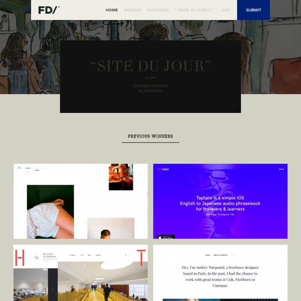 Webdesign, inspiration, graphic design, showcase... The best webdesign by French