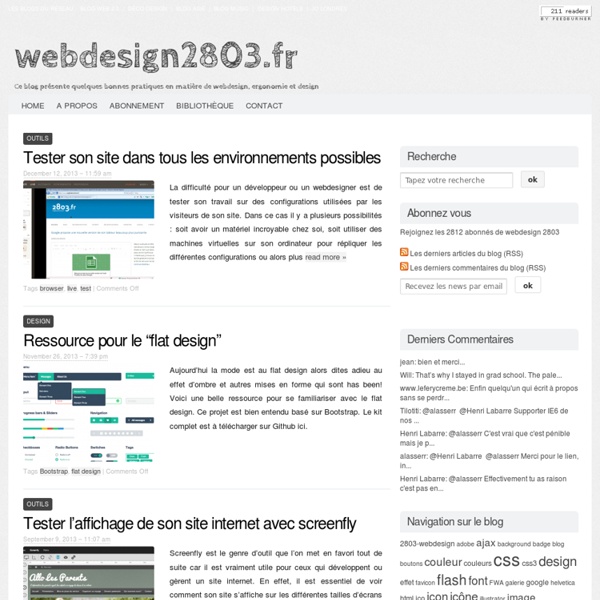 Webdesign, css, graphisme, scripts...