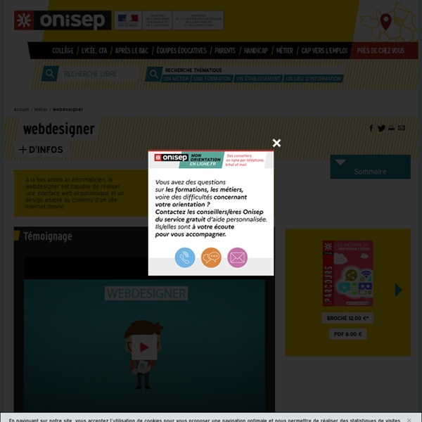 infographiste webdesigner fiche metier