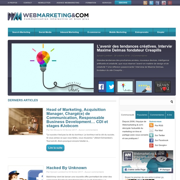 Webmarketing & co'm : communication interactive, e-commerce & bien plus...