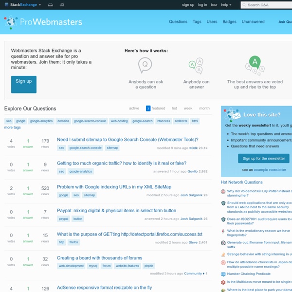 Webmasters Stack Exchange