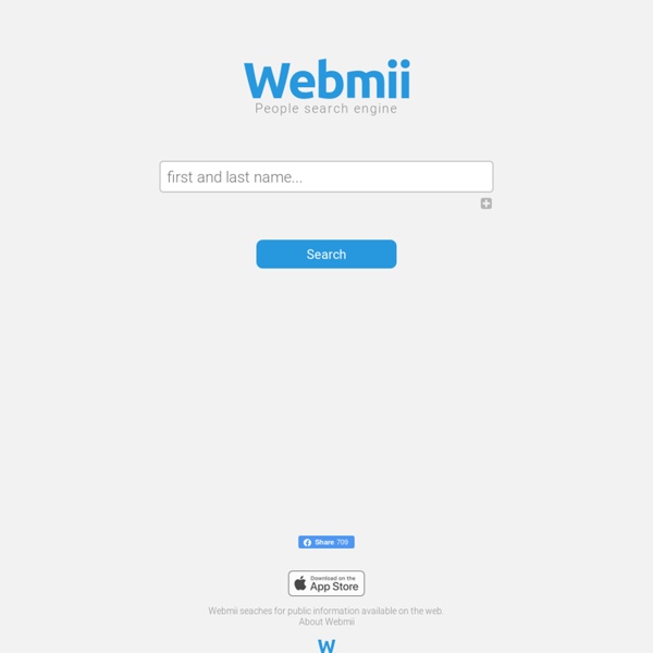 WebMii - Search for people and get their online visibility score