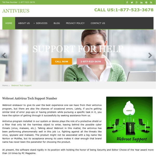 Webroot Antivirus Technical Support Phone Number USA & Canada