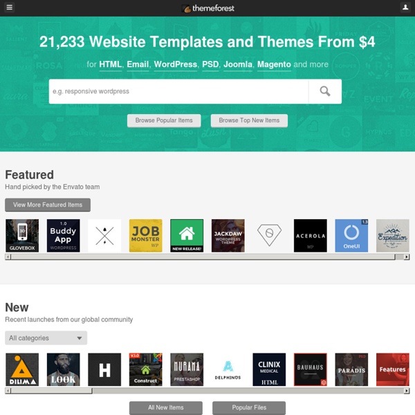 Premium WordPress Themes, Web Templates, Mobile Themes