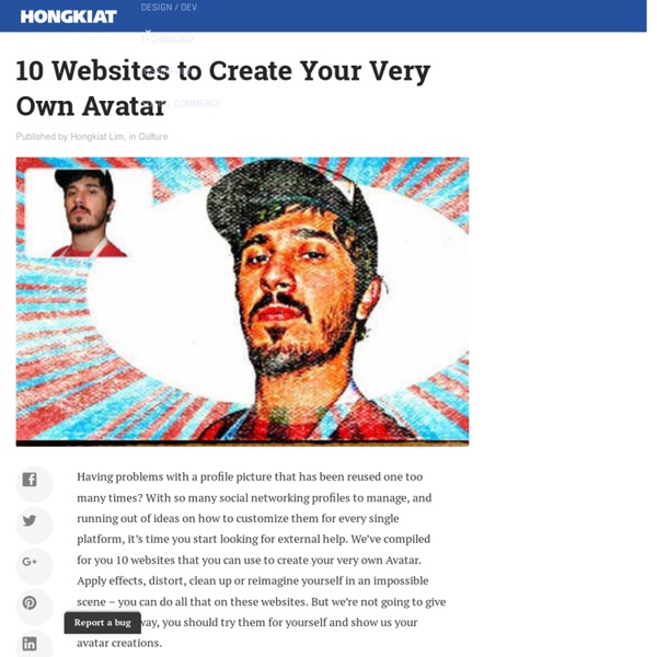 10 Websites to Create Your Very Own Avatar