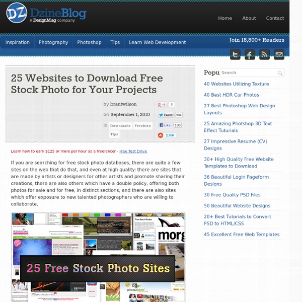 25 Websites to Download Free Stock Photo for Your Projects