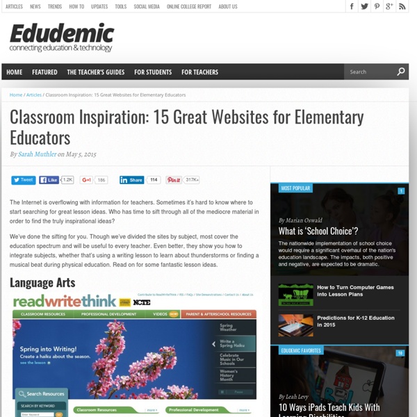 20 Great Websites For Elementary Educators
