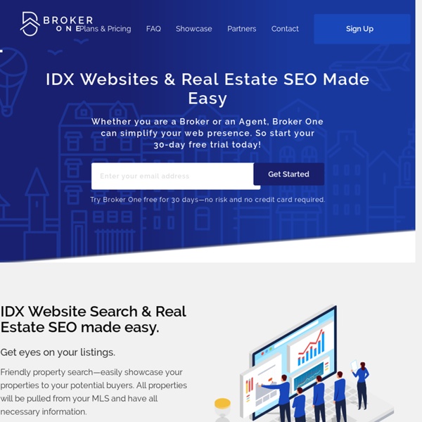 IDX Websites & Real Estate SEO Platform Made For You - Free Trial