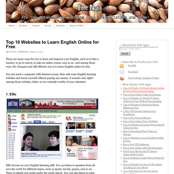Top 10 Websites to Learn English Online for Free