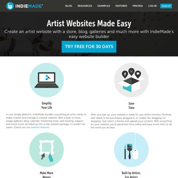 Websites for Artists : Shopping Cart Websites