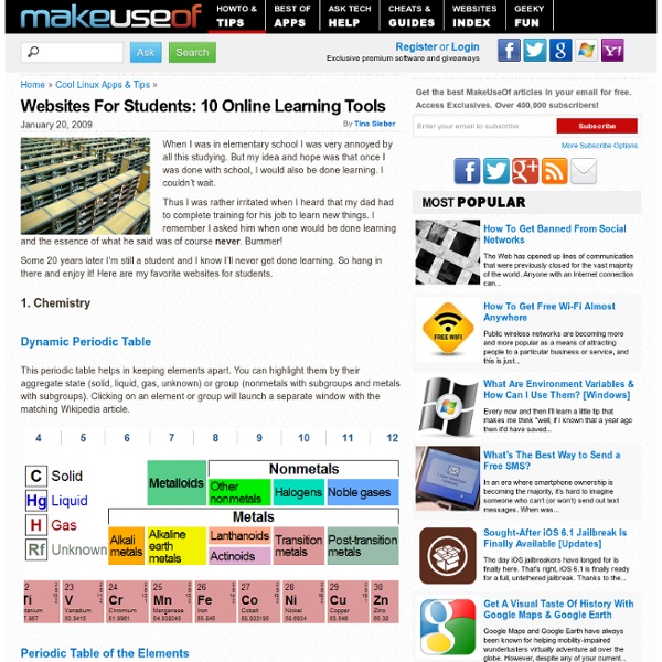 Websites For Students: 10 Online Learning Tools