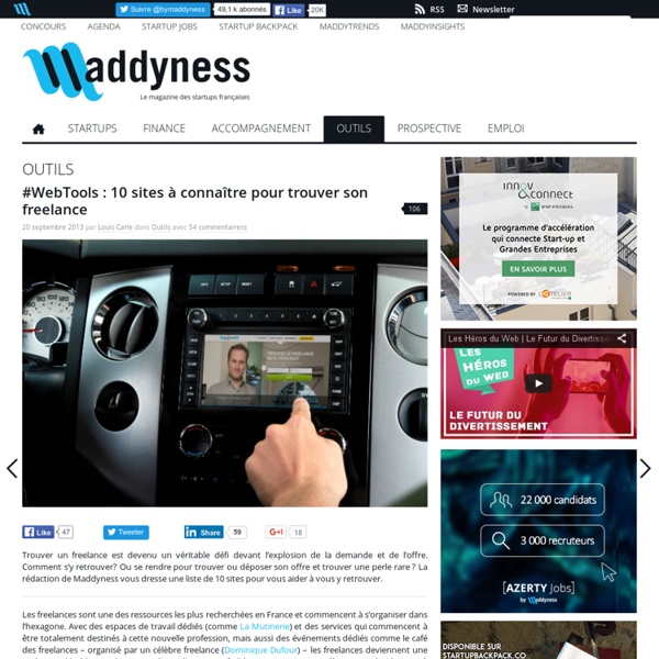 #WebTools : 10 sites à connaître pour trouver son freelance
