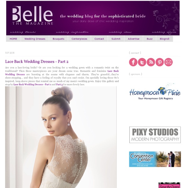 Lace Back Wedding Dresses - Part 2