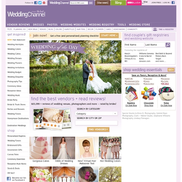 Wedding Planning - Wedding Websites - Wedding Registry - WeddingChannel.com