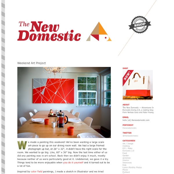 Weekend Art Project « The New Domestic