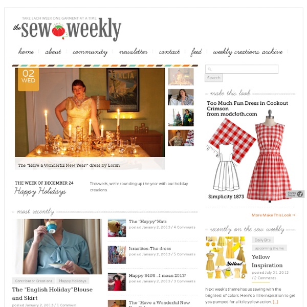 The Sew Weekly - Sewing & Vintage Lifestyle