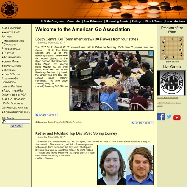 Welcome to the American Go Association