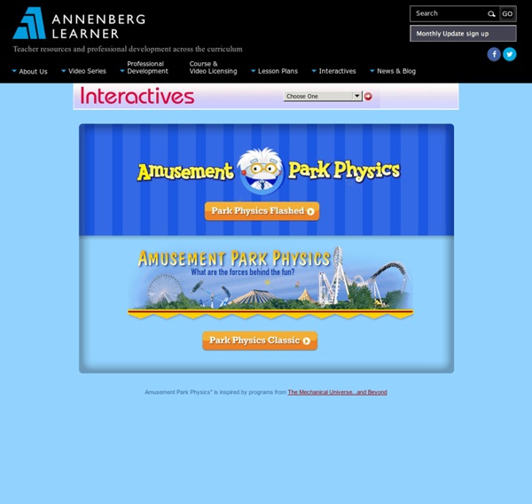 Amusement Park Physics - Interactive