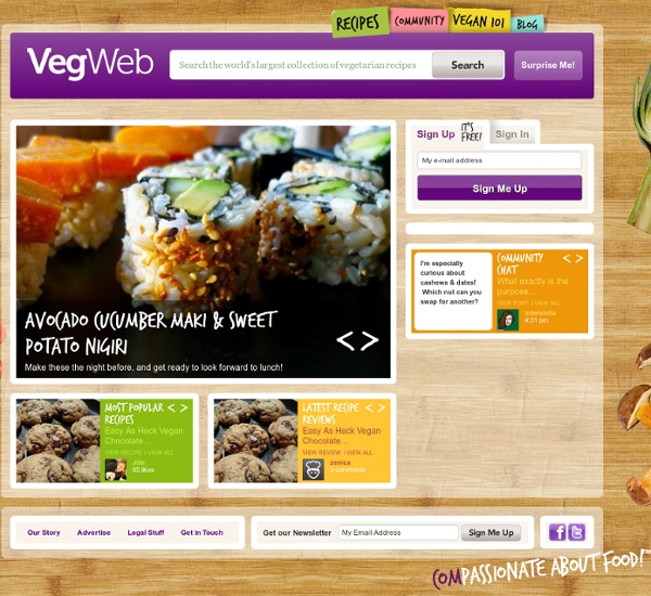VegWeb.com - Vegan Recipes and Cooking Tips